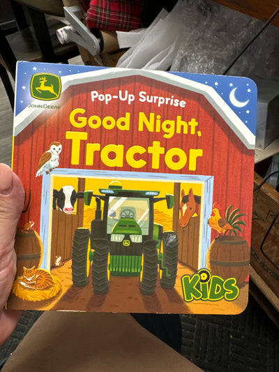 Pop-up surprise good night, tractor book