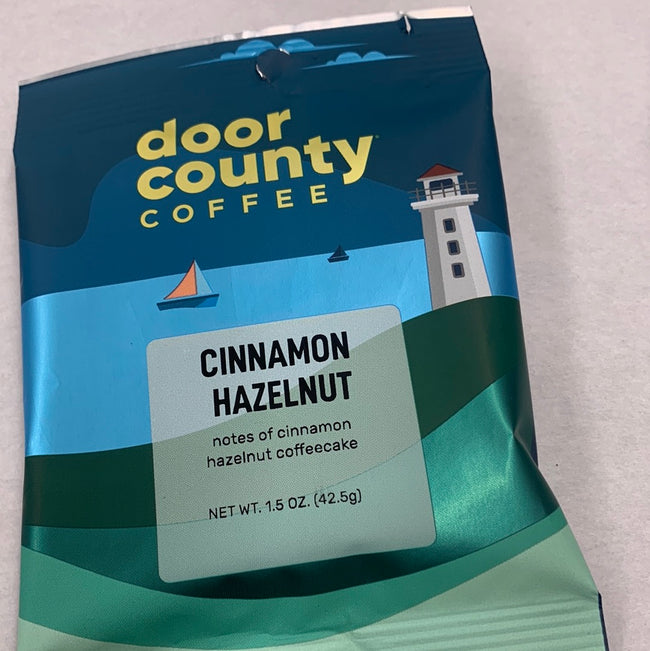 Cinnamon hazelnut door, County coffee